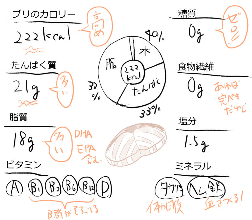 ブリの栄養